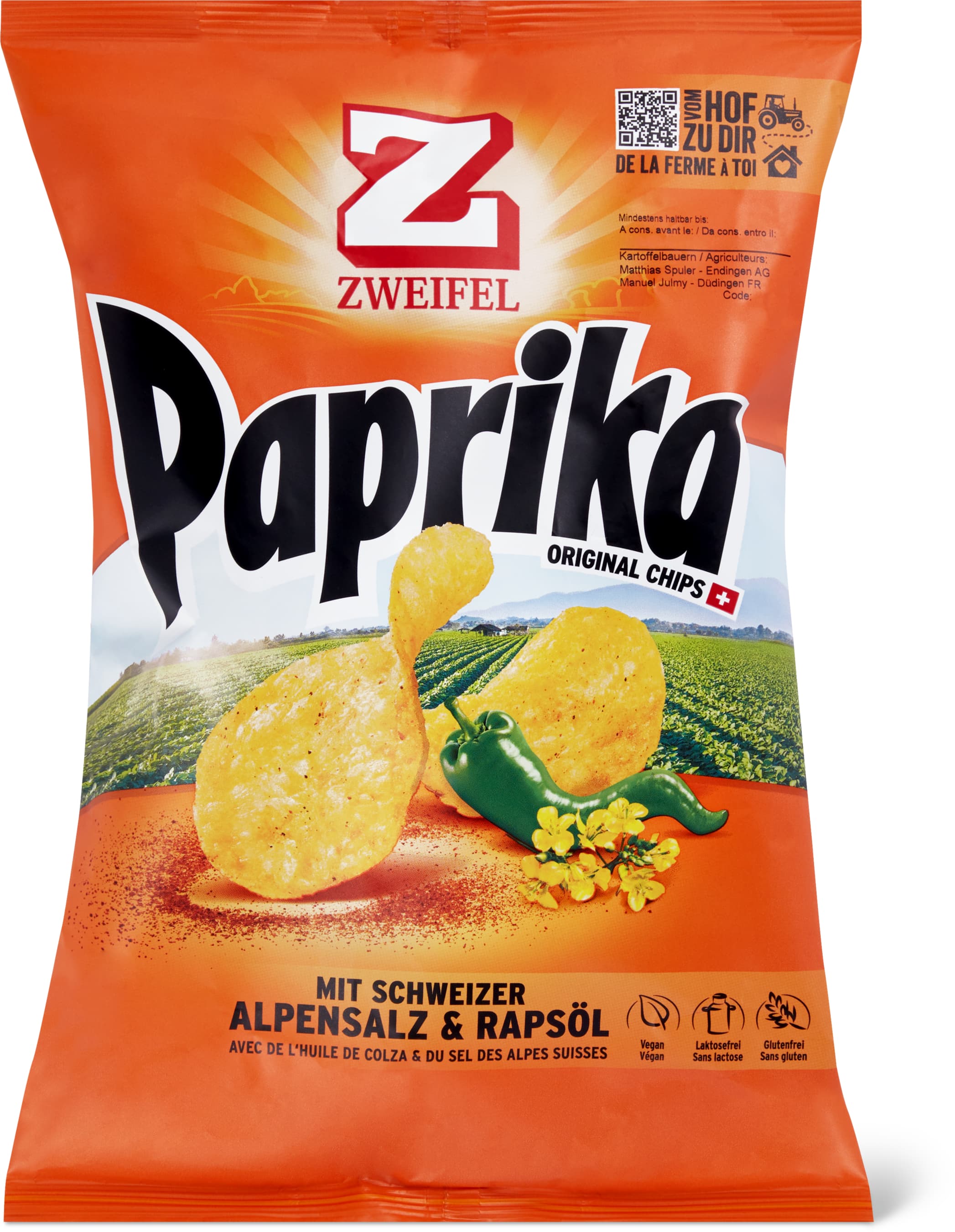 Zweifel Original Chips paprica 175g